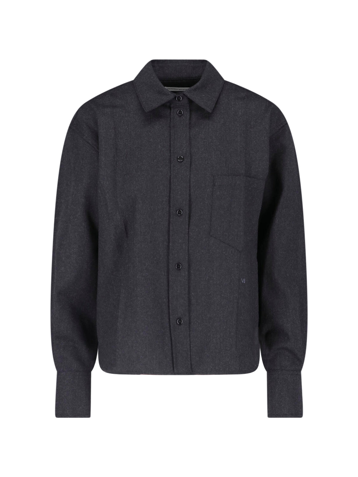 100% Wool Button-Front Shirt