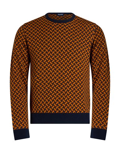 Man Sweater Orange Size 36 Cashmere