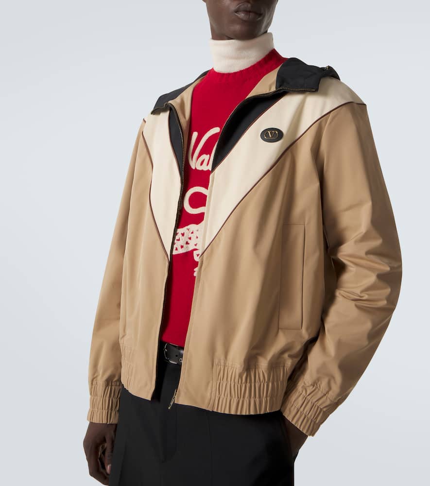 VLogo striped jacket