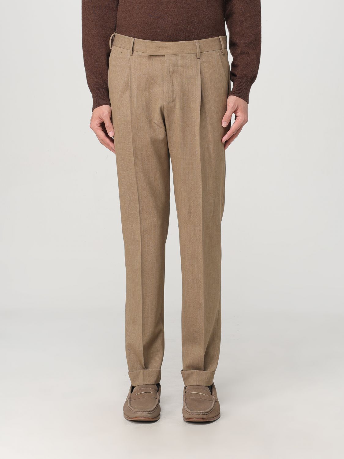 Straight-leg tailored trousers - Blue