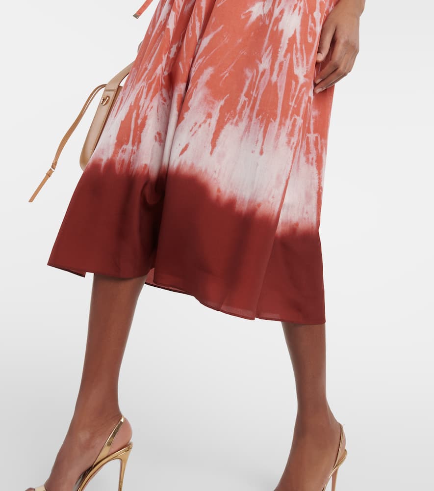 Fiona ruched midi dress