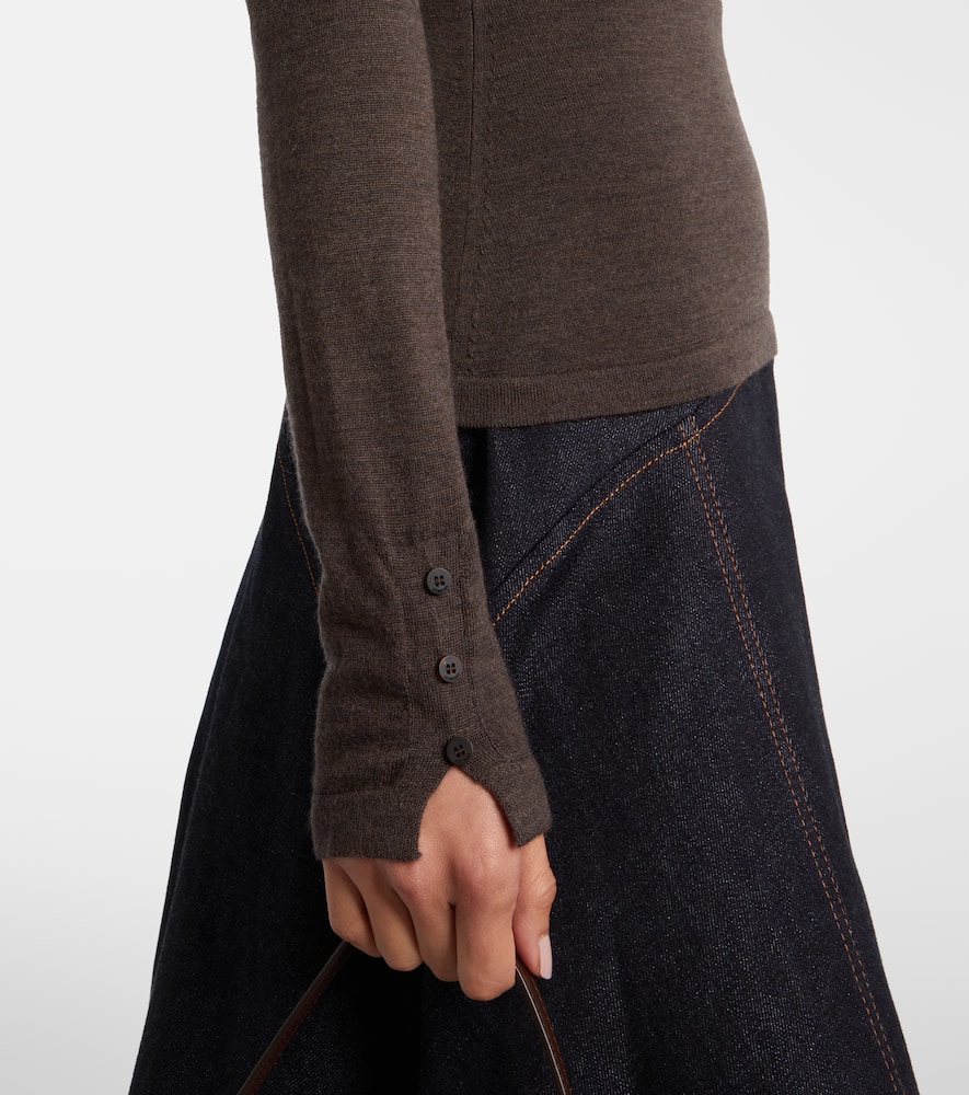 Wool polo shirt