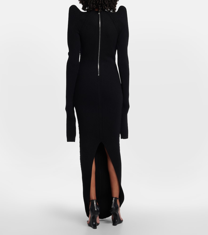 Cashmere and wool gown