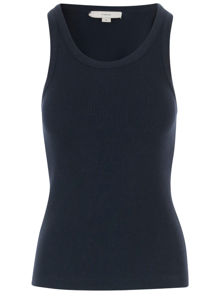 Stretch Cotton Blend Tank Top