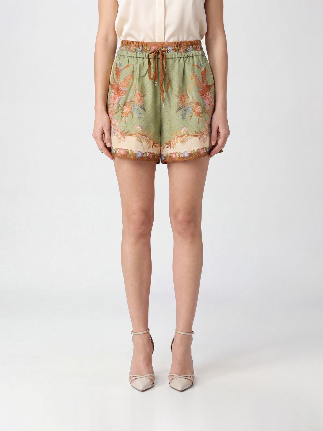 Shorts Woman color Kaki