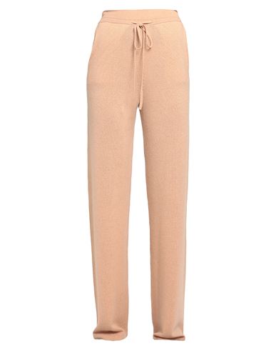 Woman Pants Sand Size S Wool, Cashmere
