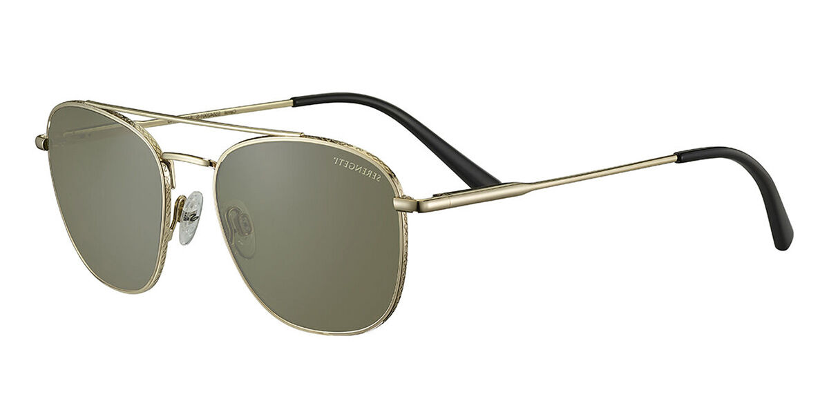Serengeti Carroll Polarized SS542001 Men's Sunglasses Gold Size 53