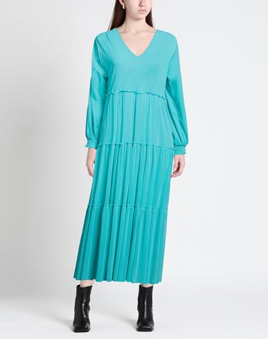 Woman Maxi dress Turquoise Size S Polyamide