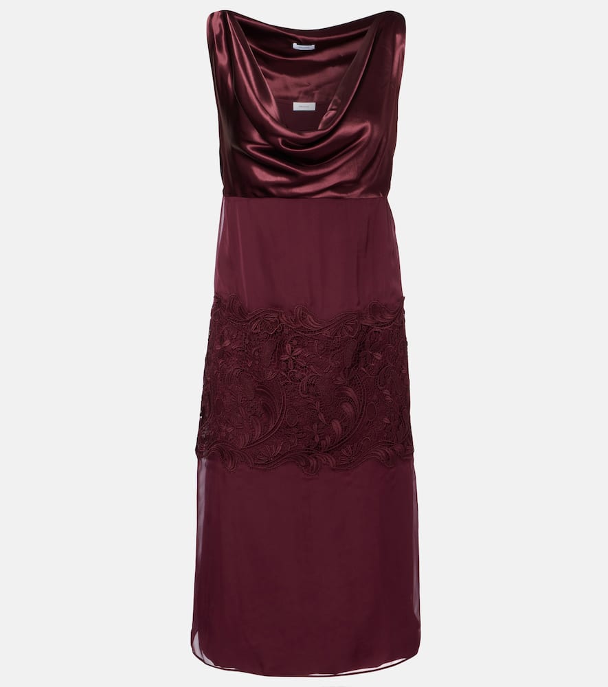 Strapless midi dress