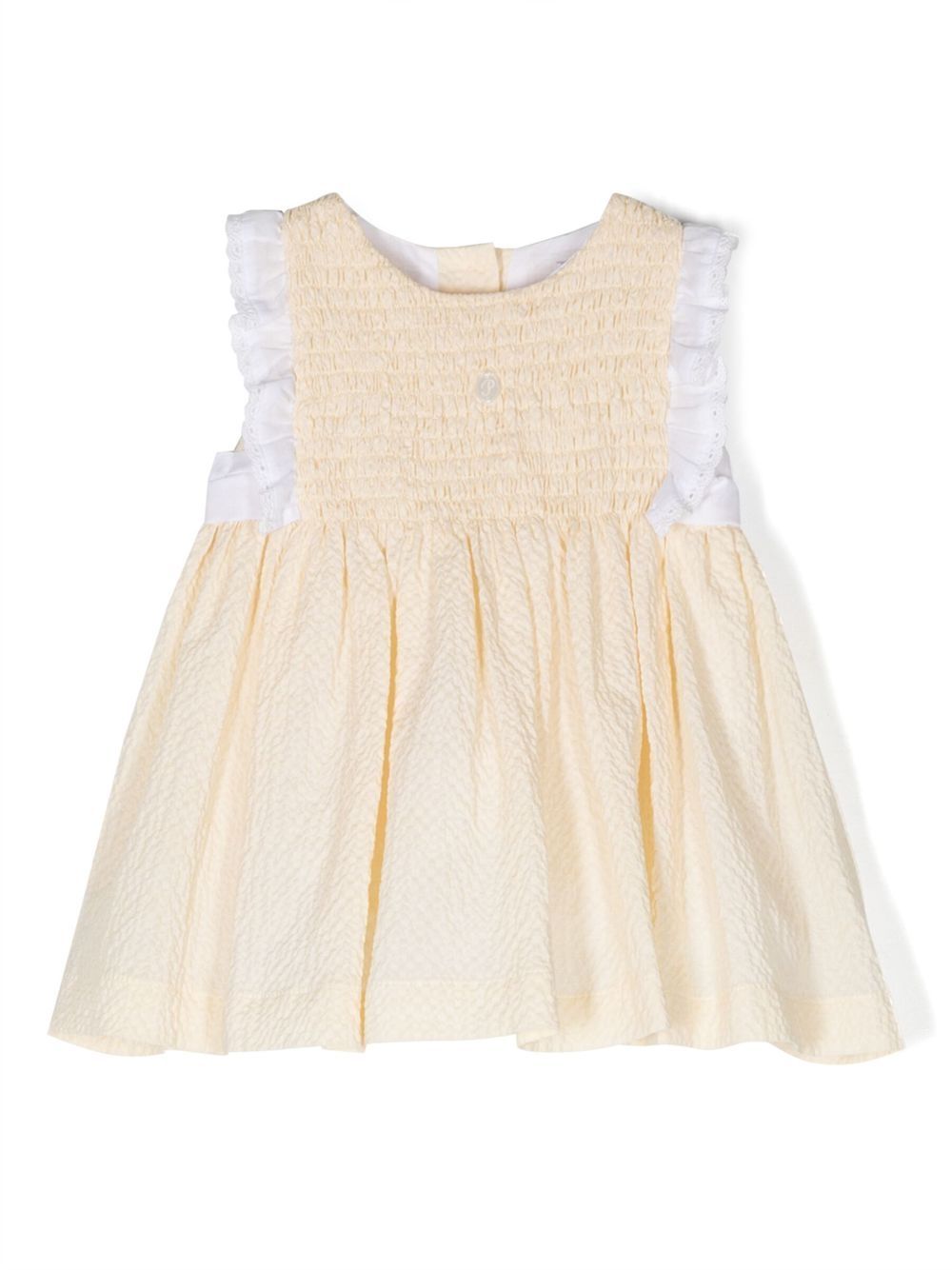 Bow-detail sleeveless dress - Yellow