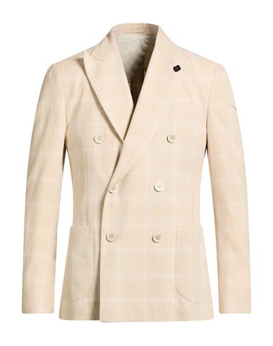 Man Blazer Beige Size 36 Viscose, Cotton