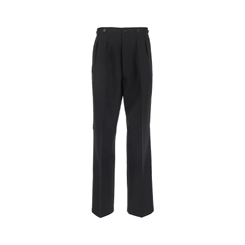 High-waisted tailored trousers - Black