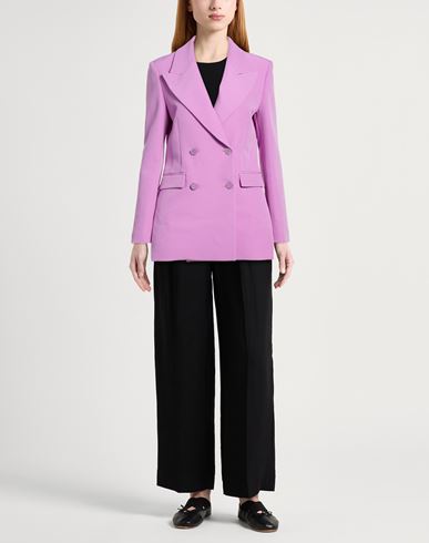 Woman Blazer Mauve Size 4 Polyester, Elastane