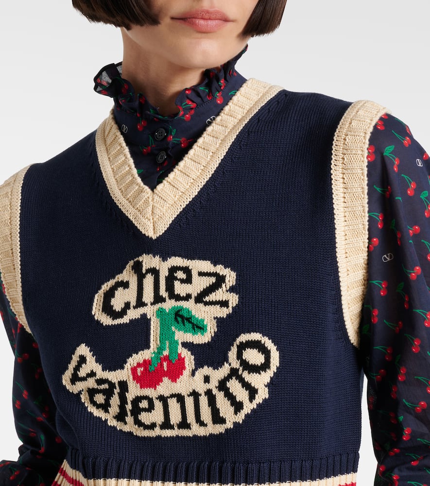 Chez cotton sweater vest