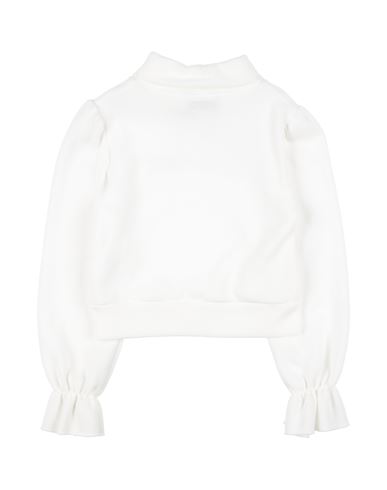 Kid Girl Sweatshirt Ivory Size 14 Cotton, Elastane