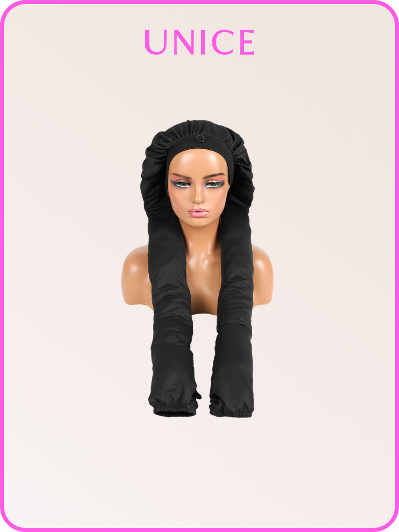 Premium High-Stretch Ice Silk Sleep Bonnet for Braids Dreadlocks & Curly Hair