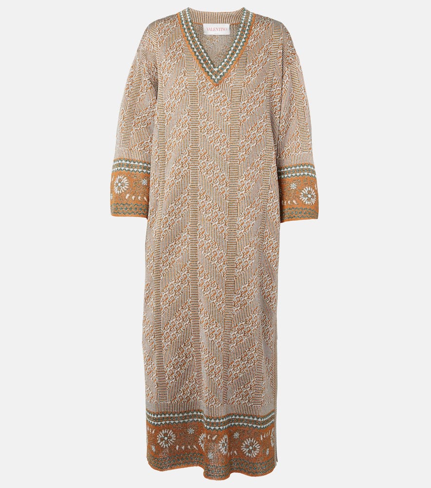 Lamé maxi dress