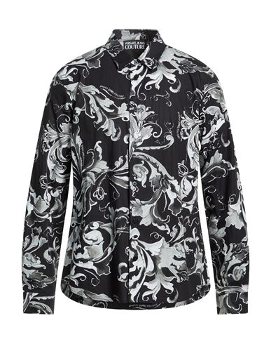Man Shirt Black Size 38 Cotton