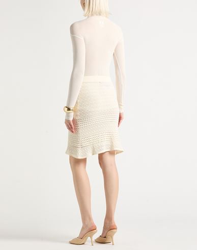 Woman Mini skirt Ivory Size M Viscose, Polyester, Polyamide
