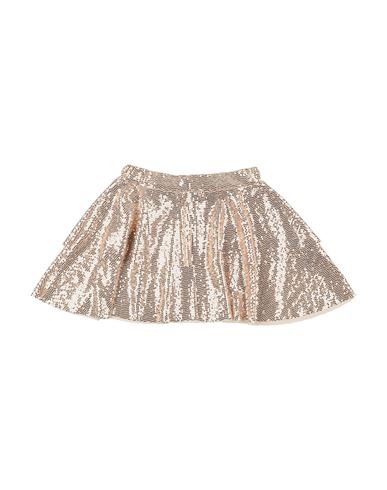 Kid Girl Kids' skirt Gold Size 14 Nylon, Metallic fiber, Elastane