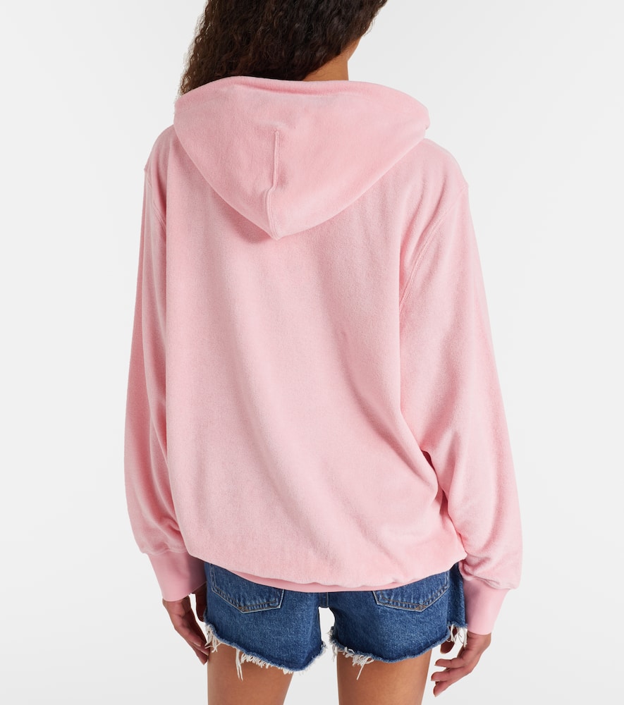 Logo cotton terry hoodie