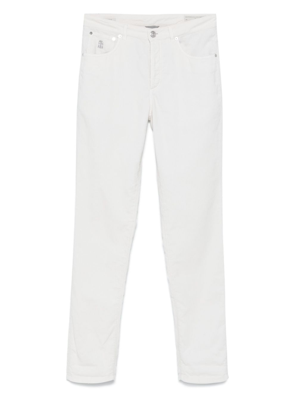 Corduroy trousers - White