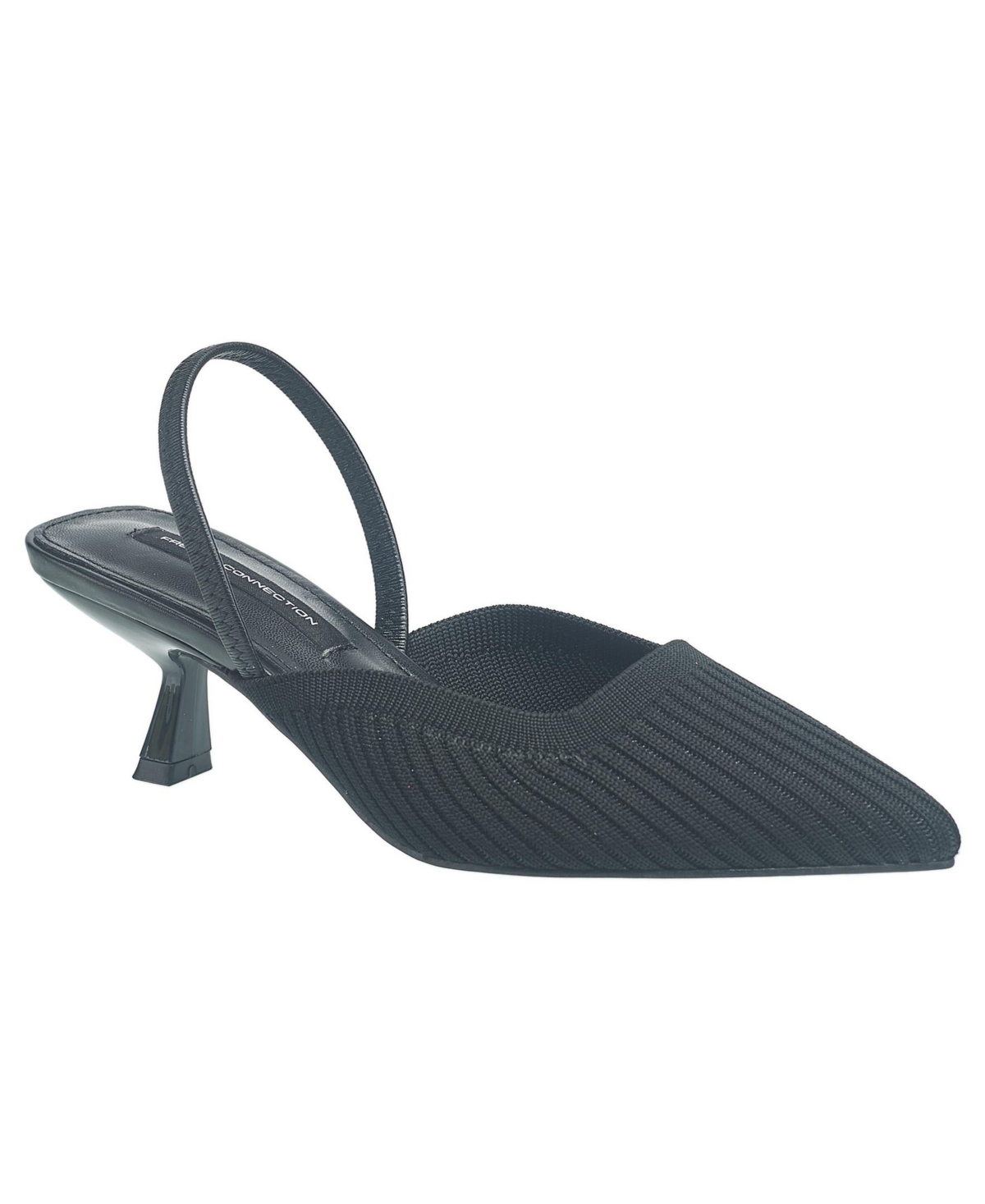 Ladies Coco Slingback Kitten Heel - Black