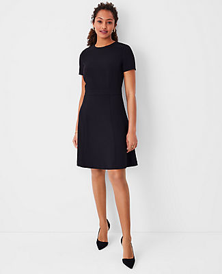 Ann Taylor The Flare Dress in Fluid Crepe
