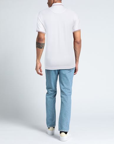 Harmont & Blaine Man Polo shirt White Size S Cotton, Elastane
