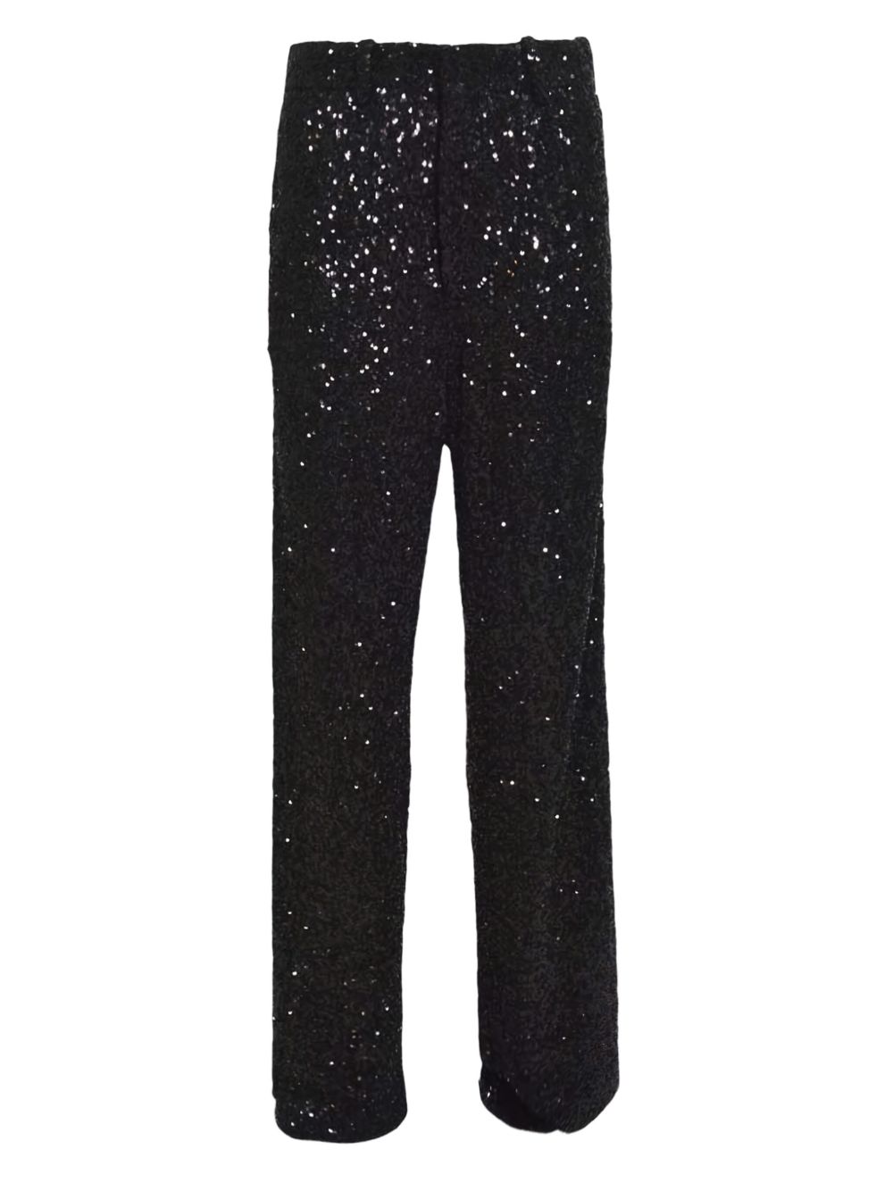 Sequin-embellished trousers - Black