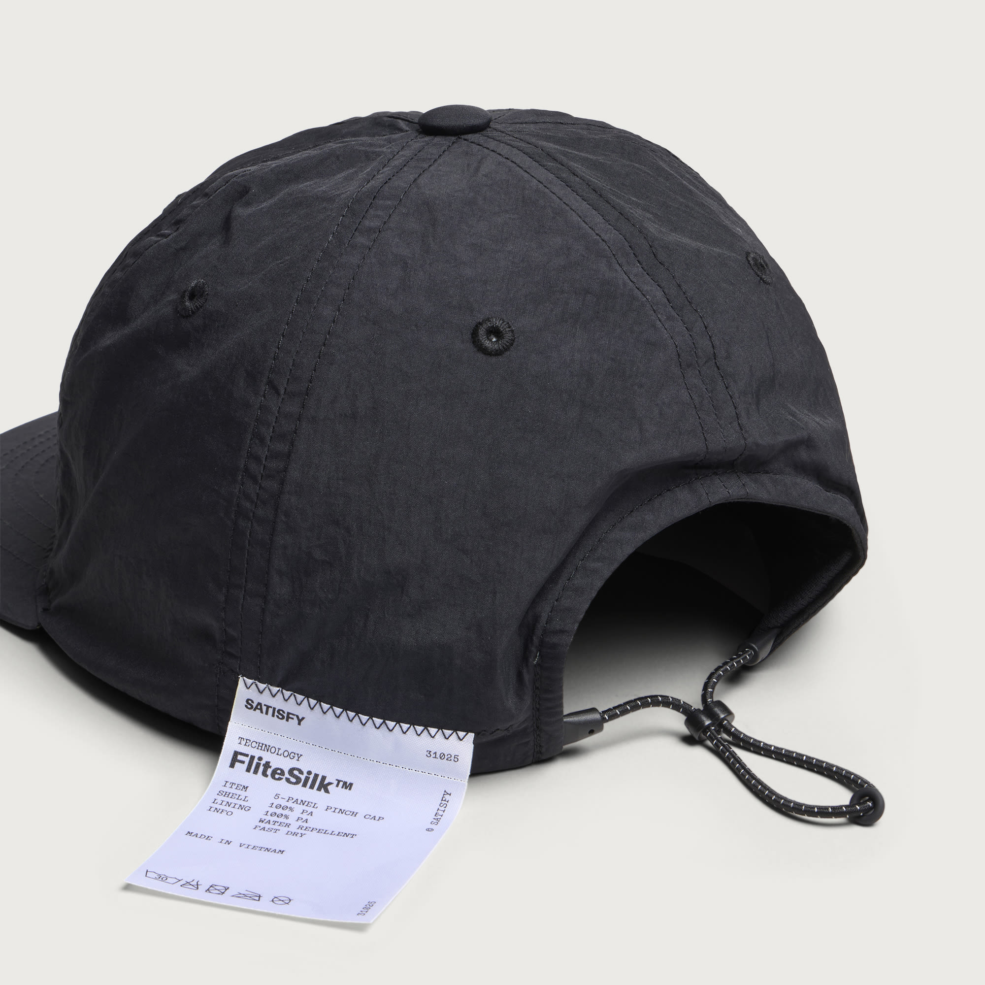 Men's FliteSilk Scorpion Logo 5 Panel Pinch Cap in Black