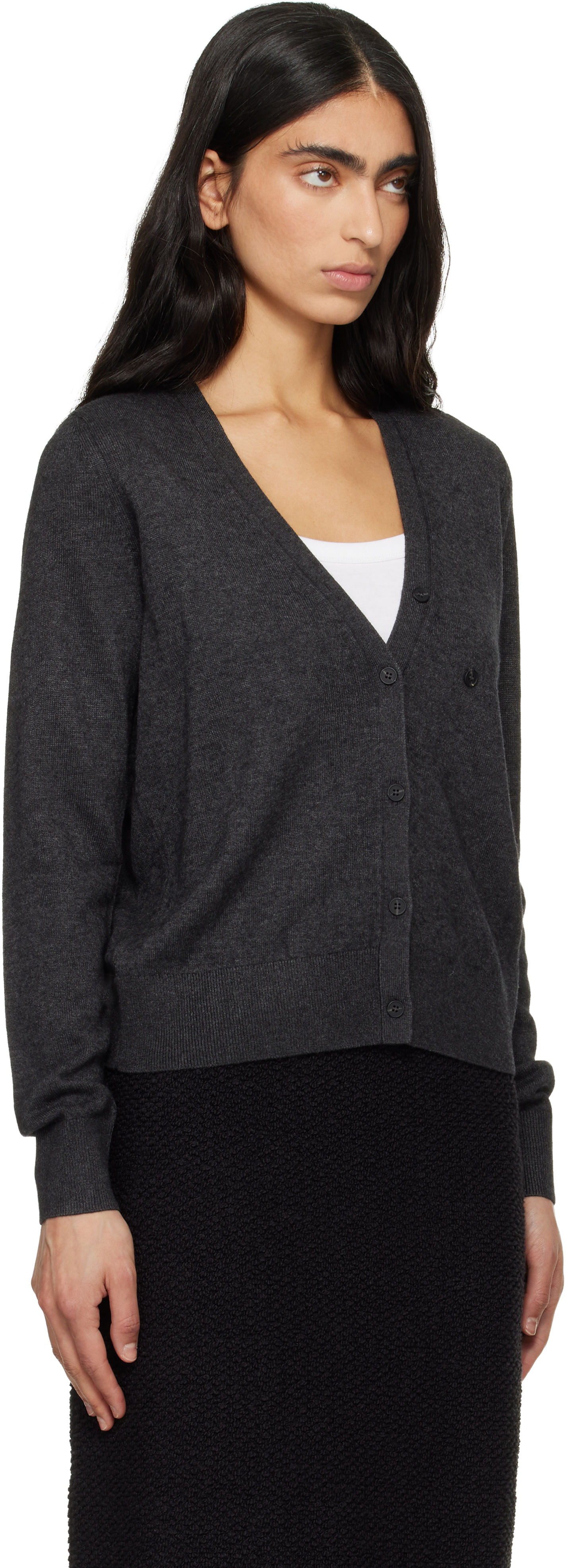 Gray Carline Essential Fluid Knit Cardigan