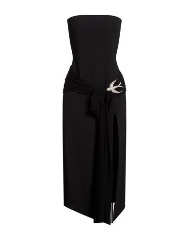 Woman Midi dress Black Size 4 Viscose, Acetate, Elastane
