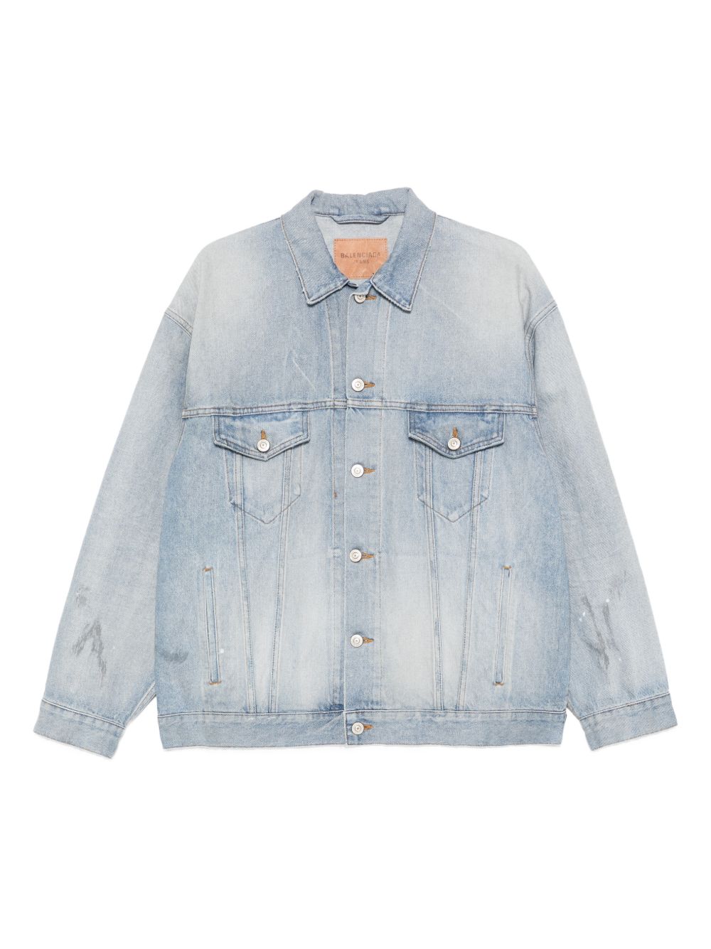 Oversized Denim Jacket — Light Blue