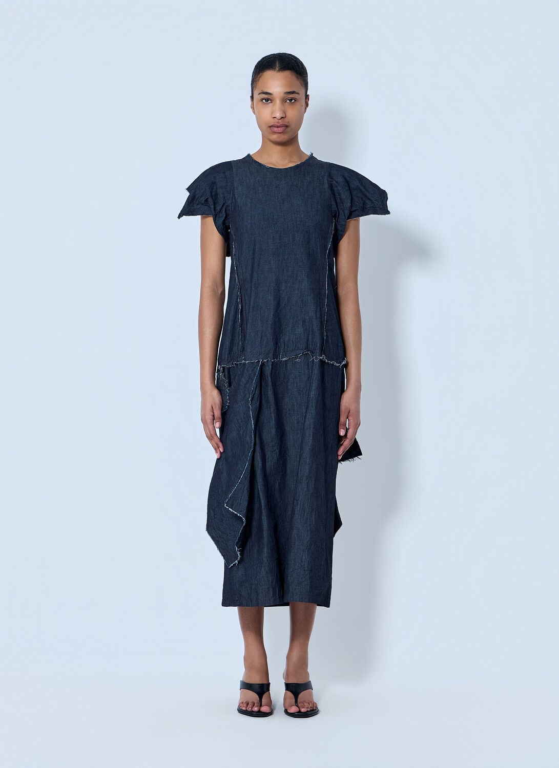 Designed Panel Dress B - Woman Dresses Navy It