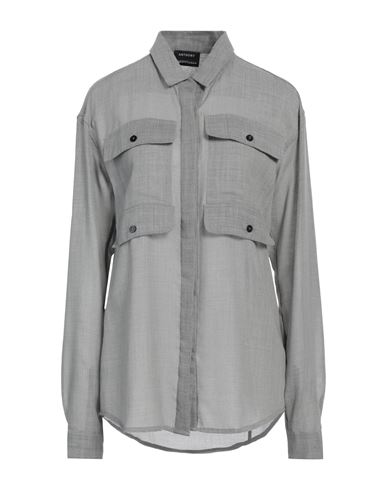 Woman Shirt Grey Size 8 Virgin Wool