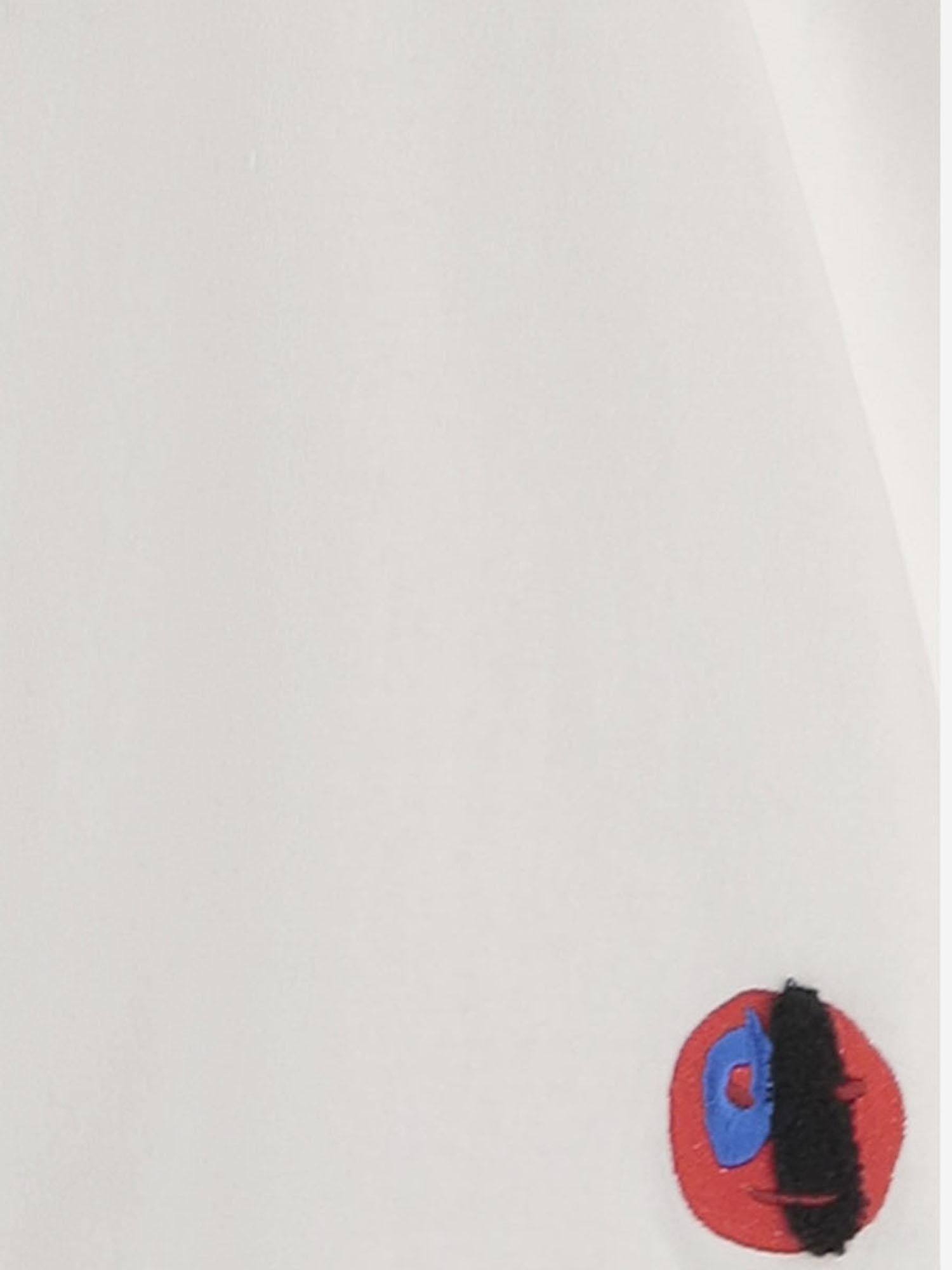 Embroidered Cotton T-Shirt — White