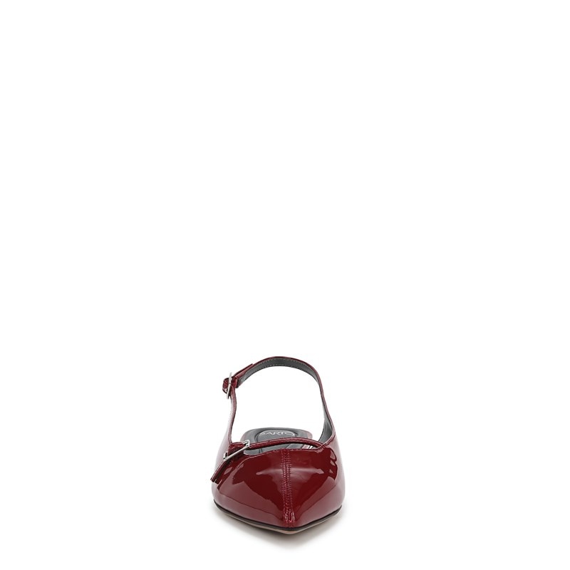 Women's Emma Mary Jane Slingback Shoes (Gothic Red Patent Leather)