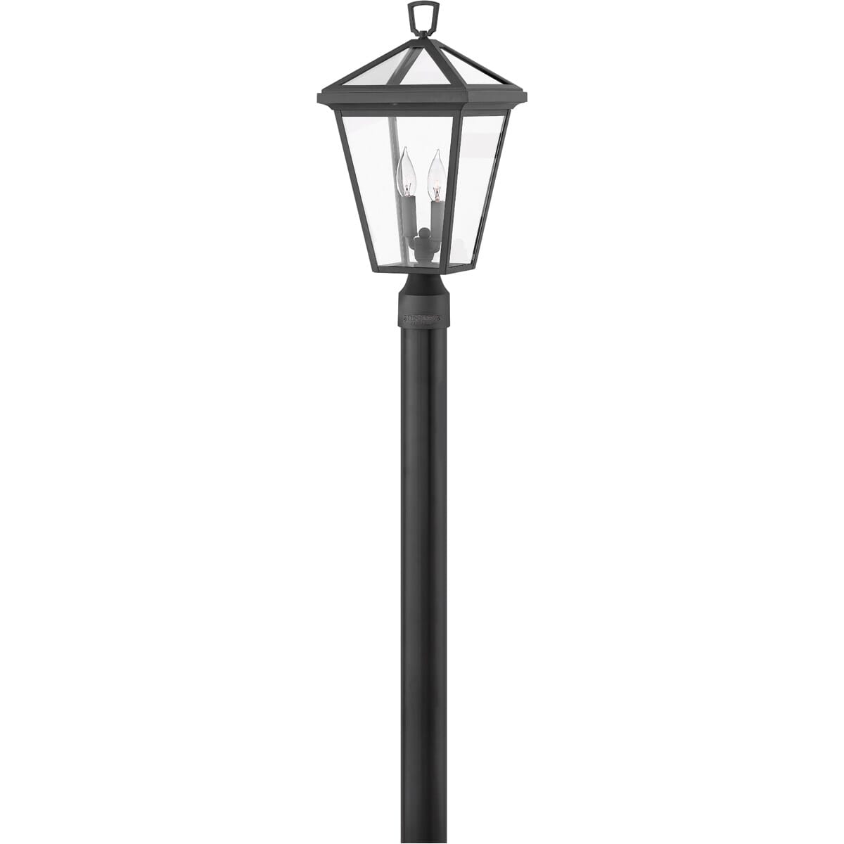 Museum Black LED Post Top Pier Mount from the Alford Place Collection