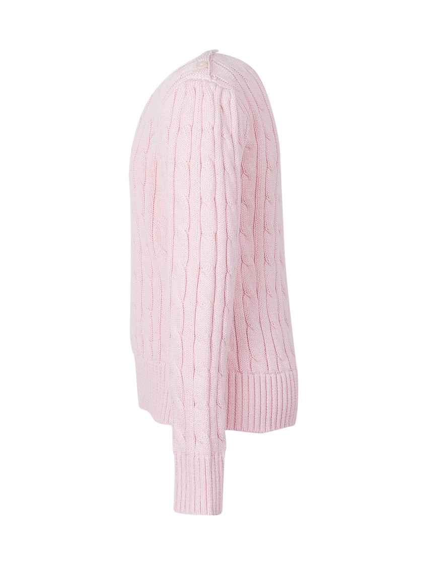 Girls Pink Knitted Sweater