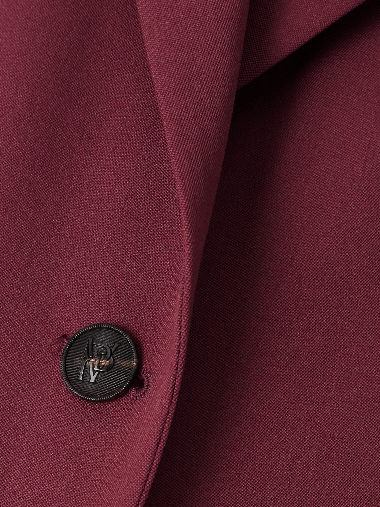 Sebastian Grain De Poudre Wool Blazer - Burgundy