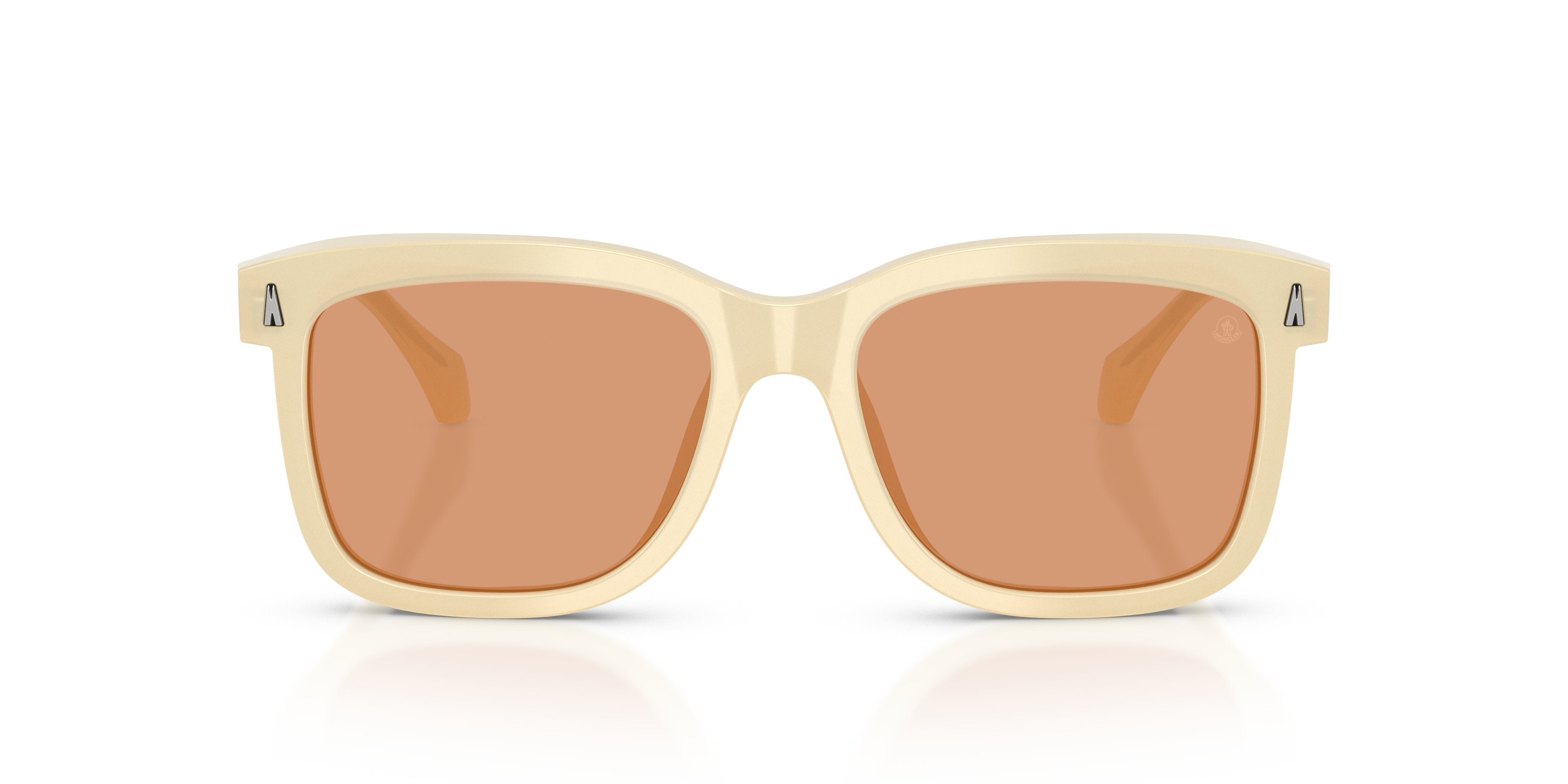 Moncler Unisex Moncler ME6018 VALAIRE 3035/7 Gafas de sol Acetato Blanco Marrón Pillow Norma