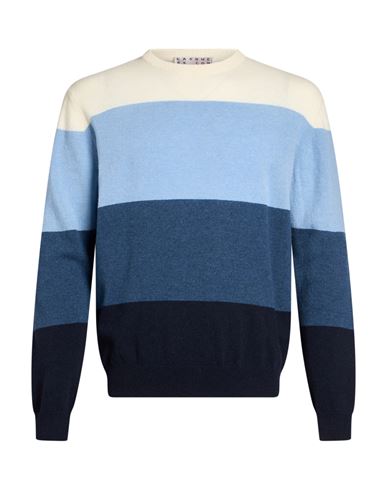 Man Sweater Sky blue Size 42 Merino Wool, Polyamide