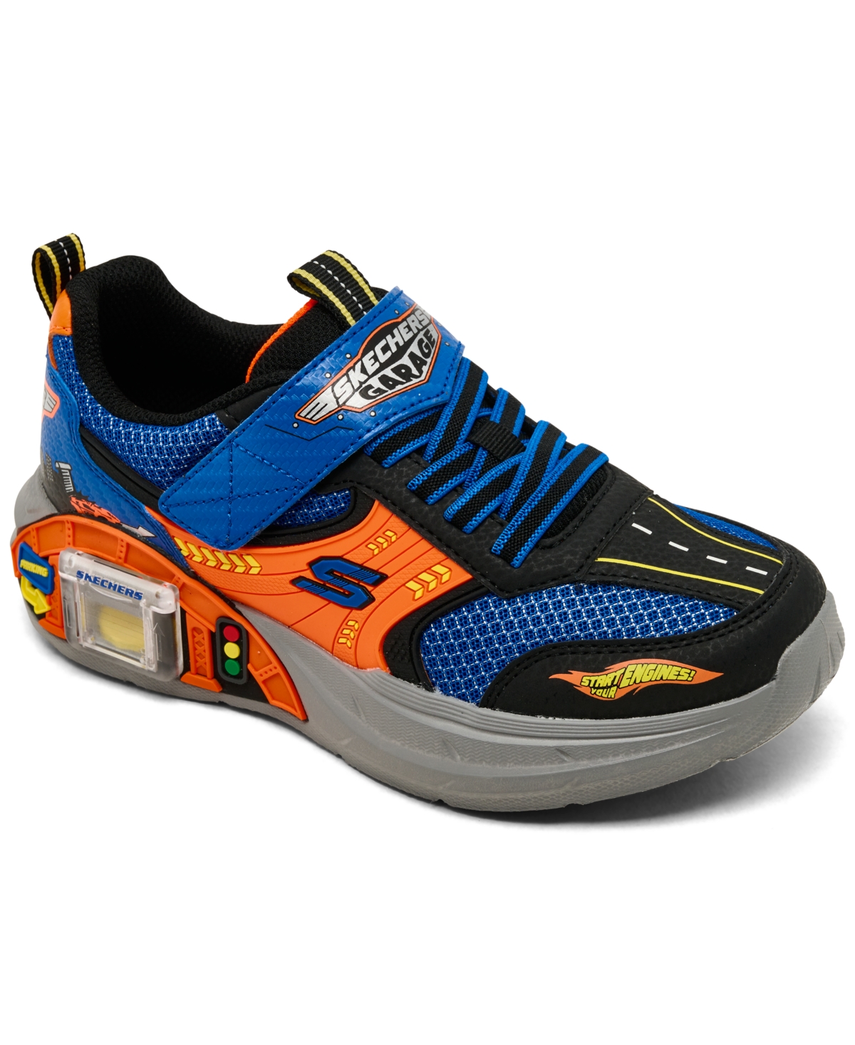 Little Kids Garage Casual Sneakers from Finish Line - Blue, Black