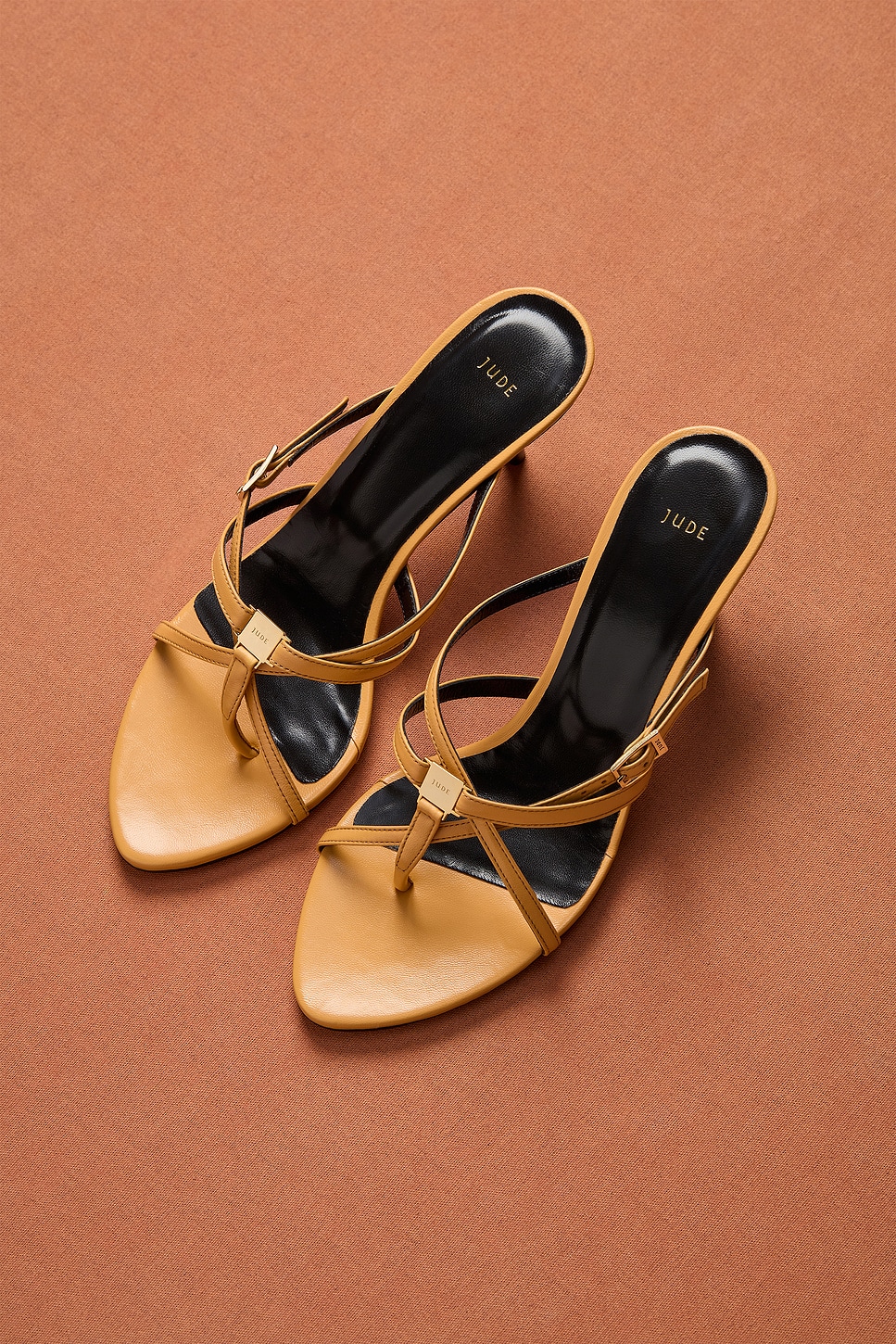 Jude for FWRD Cross Sandal in Orange