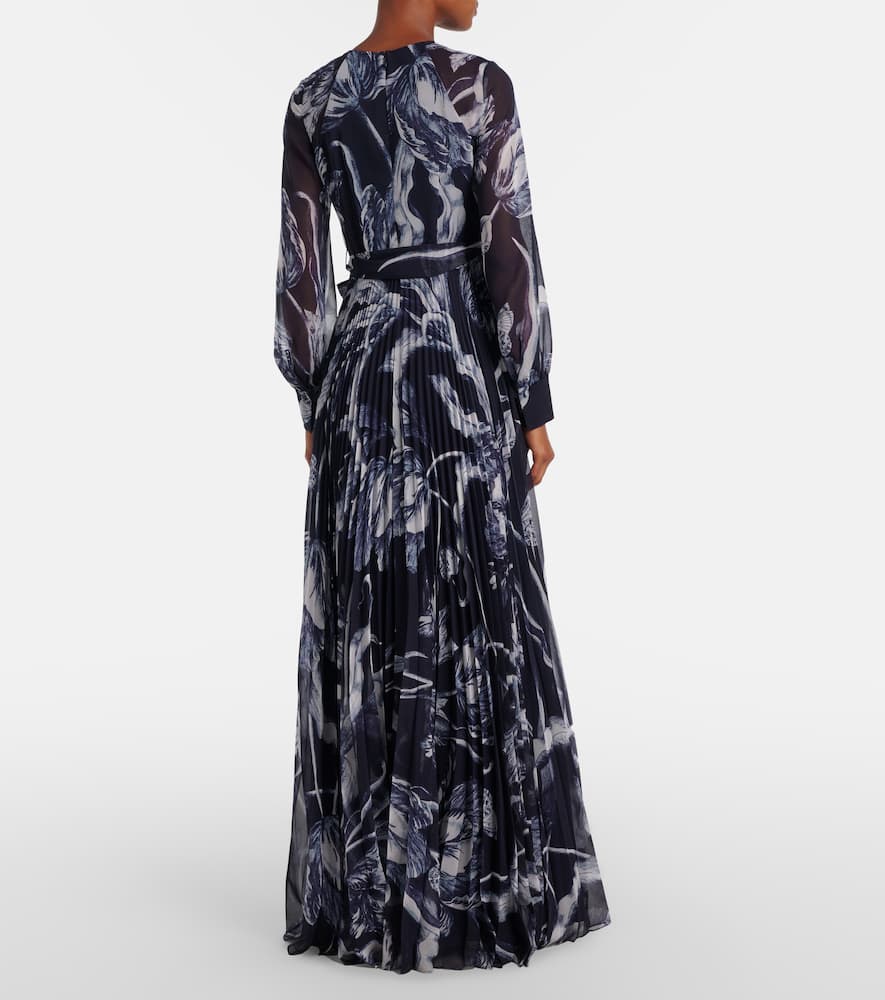 Floral voile gown