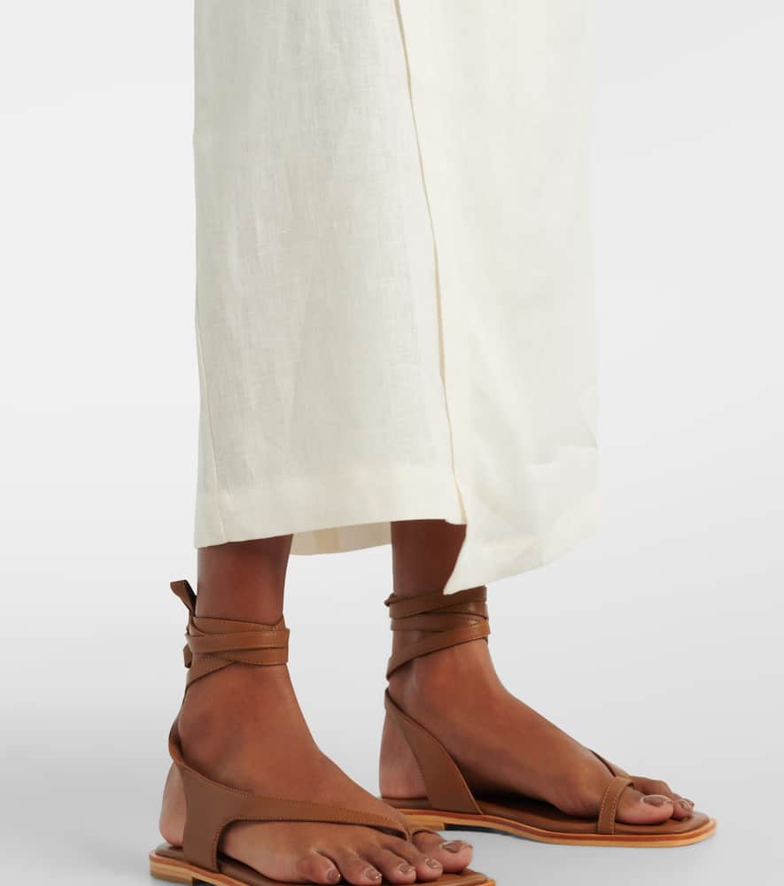Suis linen maxi skirt