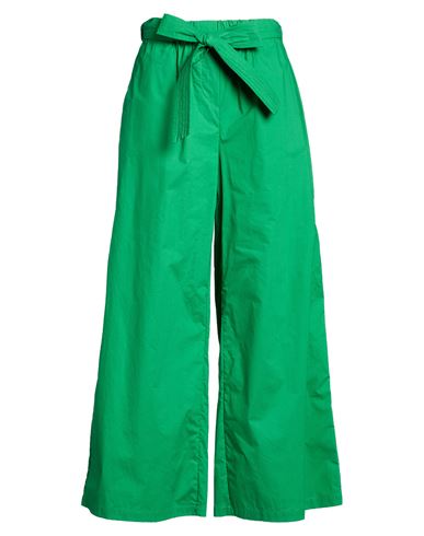 Woman Pants Green Size 2 Cotton