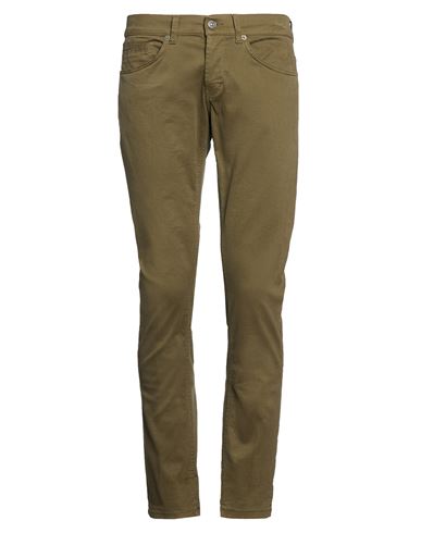 Man Pants Military green Size 31 Cotton, Elastane