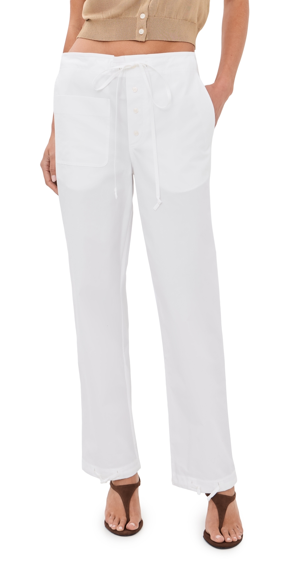Cargo Trousers White